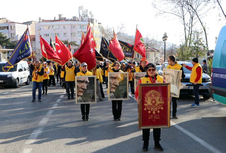 Tekirdağ'dan Çanakkale'ye '57'nci Alay Vefa Yürüyüşü' Başladı